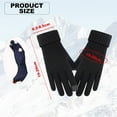 thumbnail image 2 of Guantes de invierno para pantalla táctil, 2 uds., guantes tejidos, puños elásticos, guantes cálidos de invierno, 2 of 5