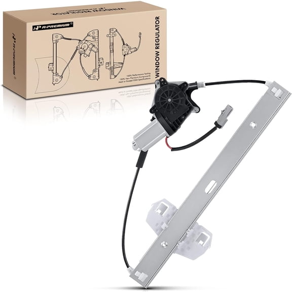 A-Premium Power Window Regulator with Motor Replacement for Jeep Wrangler 2007-2018 Wrangler JK 2018 Front Right Passenger Side