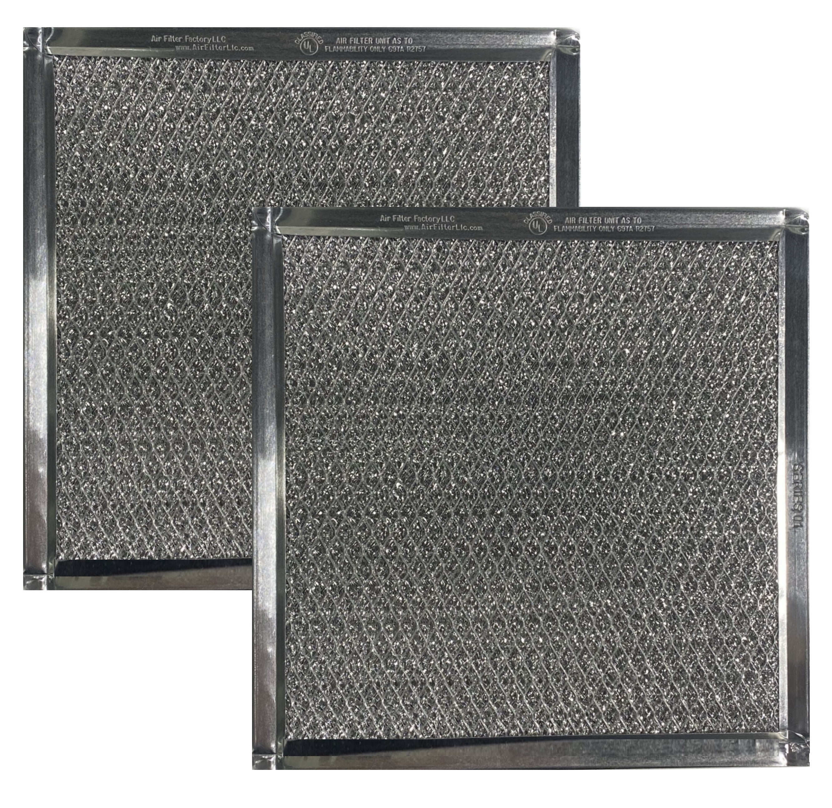 Beaquicy WB06X10596 Microwave Grease Filter Microwave Aluminum Mesh Filter Replacement for GE Microwaves 2 Pack
