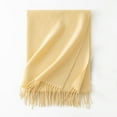 thumbnail image 3 of Ahabrexf Warm Scarfs for Women,Solid Color Soft Faux Fabric Shawl for All Seasons, 3 of 5