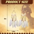 thumbnail image 2 of DESIGNICE 2Pairs Western Earrings,Alloy Cowgirl Earrings,Woodland Love Western Jewelry for Women,6"X1.6",Style5, 2 of 7