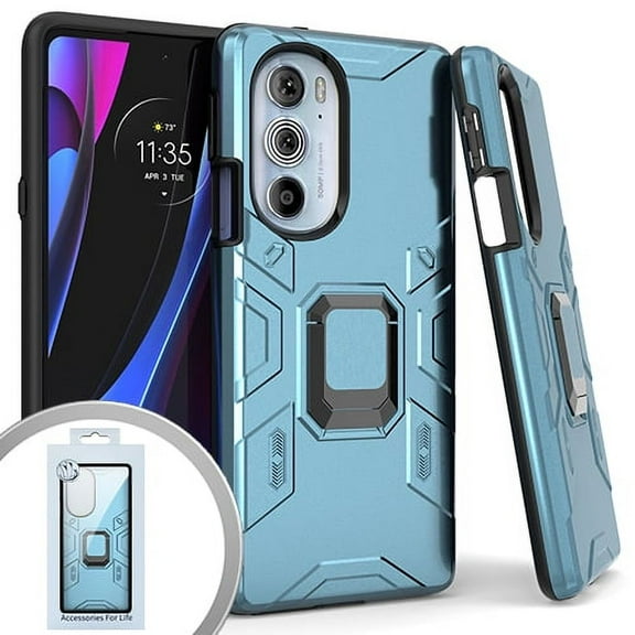 For Motorola Edge  Edge Plus 2022 XT2201DL Advanced Kickstand Cover Phone Case - Blue