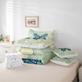 thumbnail image 6 of Homewish Kawaii Butterfly 7-Piece Twin Bedding Sets,Oil Painting Artistic Bedding Comforter Set,Green Beige Blue Sheet Sets For Girls,Ultra Soft Home Decor Reversible, 6 of 8