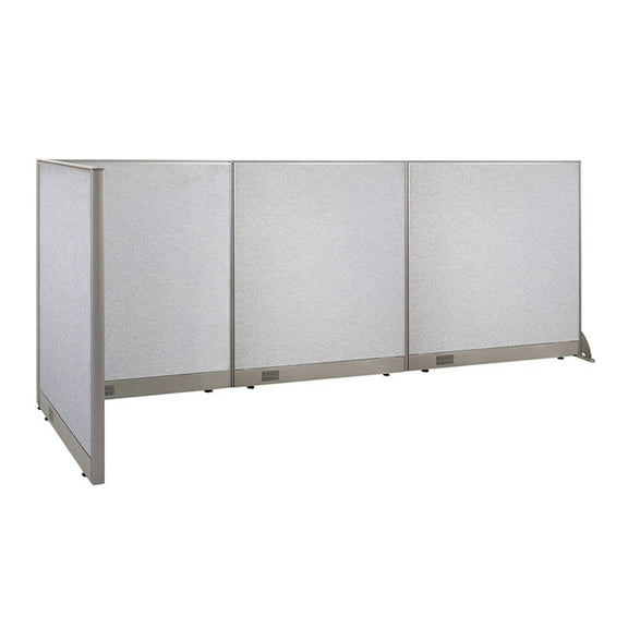 GOF L-shaped Freestanding Office Partition, Room Divider, Privacy Screen, Workstation Cubicle (36”D x 132”W x 48”H)