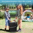 thumbnail image 6 of Tirrinia Large Pop-Up Cooler Bag- Insulated Collapsible Cooler with Flat Drink Table, Lightweight and Portable Ice Round Cooler for Travel, Fishing, Picnics, Hiking, Camping and Beach, 6 of 8