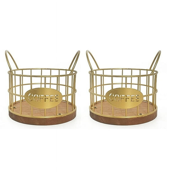 Wooden Coffee Capsule Organizer Kitchen Countertop Storage Basket with Base Counter K Cup Holder Fruit Nuts for Bar,A