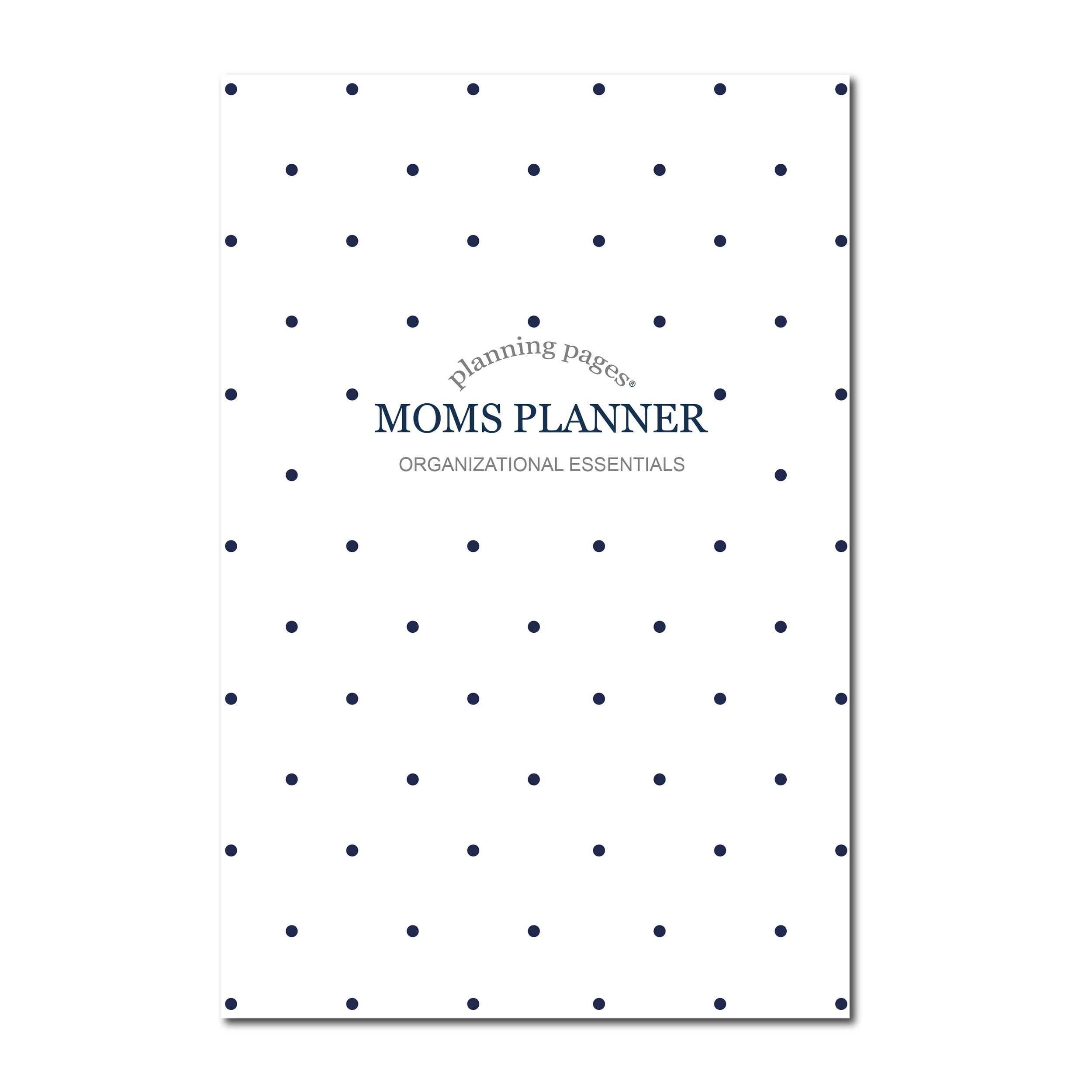 Kahootie Co Mom's Weekly/Monthly Undated Planner, Soft Cover, Made in USA, 6'x9', Navy White