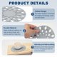 thumbnail image 3 of Juego de 2 Mats de Silicona para Trivet Uxcell, Trivets Redondos de 6.7" para Ollas y Sartenes, Resistentes al Calor y Antideslizantes, 3 of 7