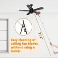 thumbnail image 2 of Limpiador de ventilador de techo Duster Elegoro con barra de extensión de 180 cm, 2 of 9