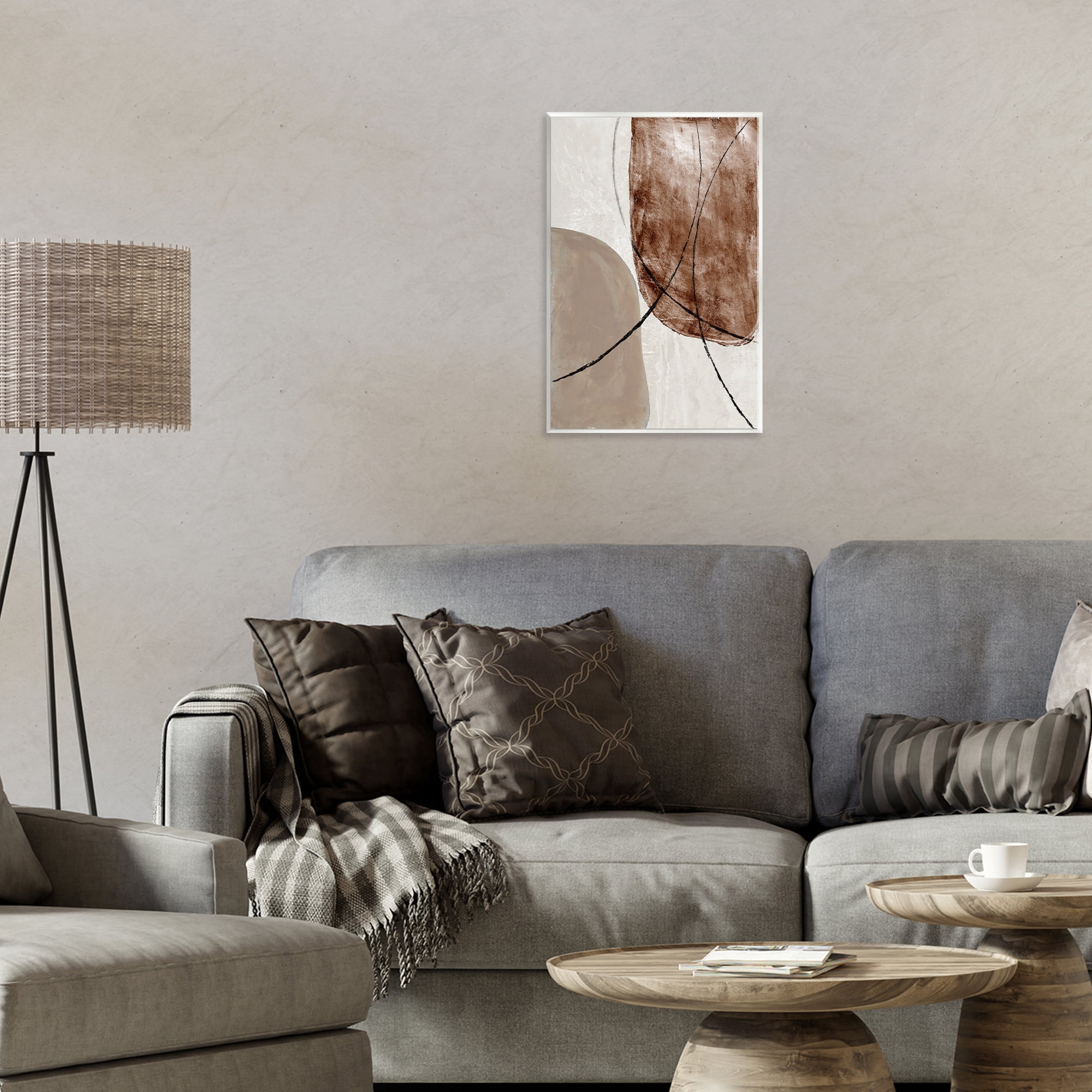 Stupell Industries Taupe & Brown Abstract Wall Plaque Art, design by Merri Pattinian