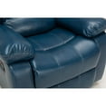 thumbnail image 6 of Comfort Pointe Clifton Navy Blue Faux Leather Glider Rocker Recliner, 6 of 12