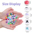 thumbnail image 2 of Craft Kit de cuentas QUEFE Rainbow Pony con cuentas con letras, 2350 unidades, 2 of 7