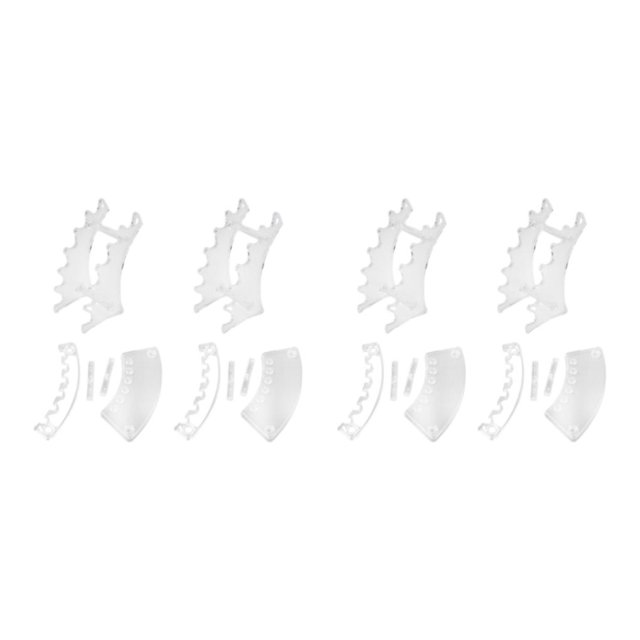 kurtrusly 4pcs Easy Access Pen Display Stand Space-saving Storage For Ballpoint Pens Ballpoint Pen Display Stand Organizer Plastic Transparent Color 2Set