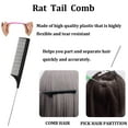 thumbnail image 2 of Slick Back Hair Brush, Edge Brush, Rat Tail Comb, for Edge&Back Brushing, Combing, Slicking Hair, 2 of 5