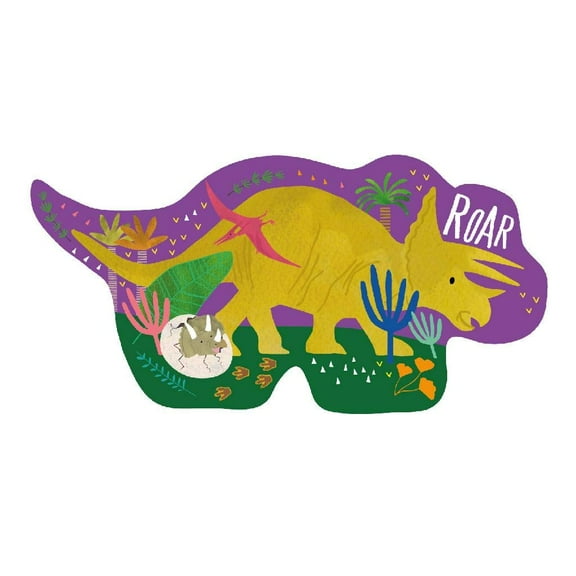 Floss & Rock 41P3663 Dino Shaped Jigsaw with Shaped Box, 12-Piece Set