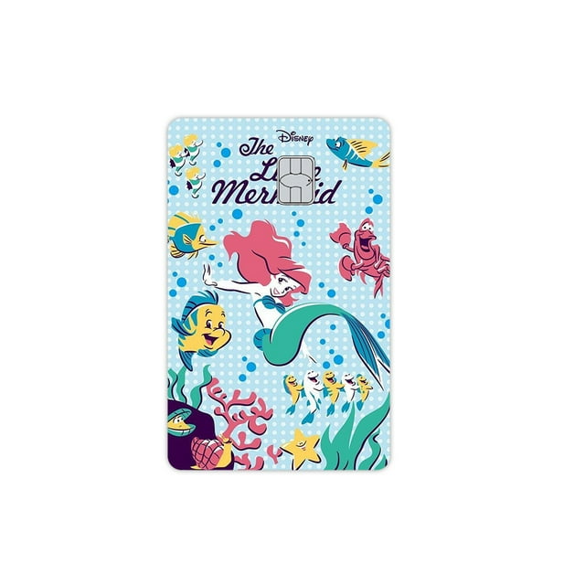 Cartoon Credit Debit Card Matte Skin Stickers Transportation Card Decoration Elsa Ariel Cinderella Belle Princess Girls Decal