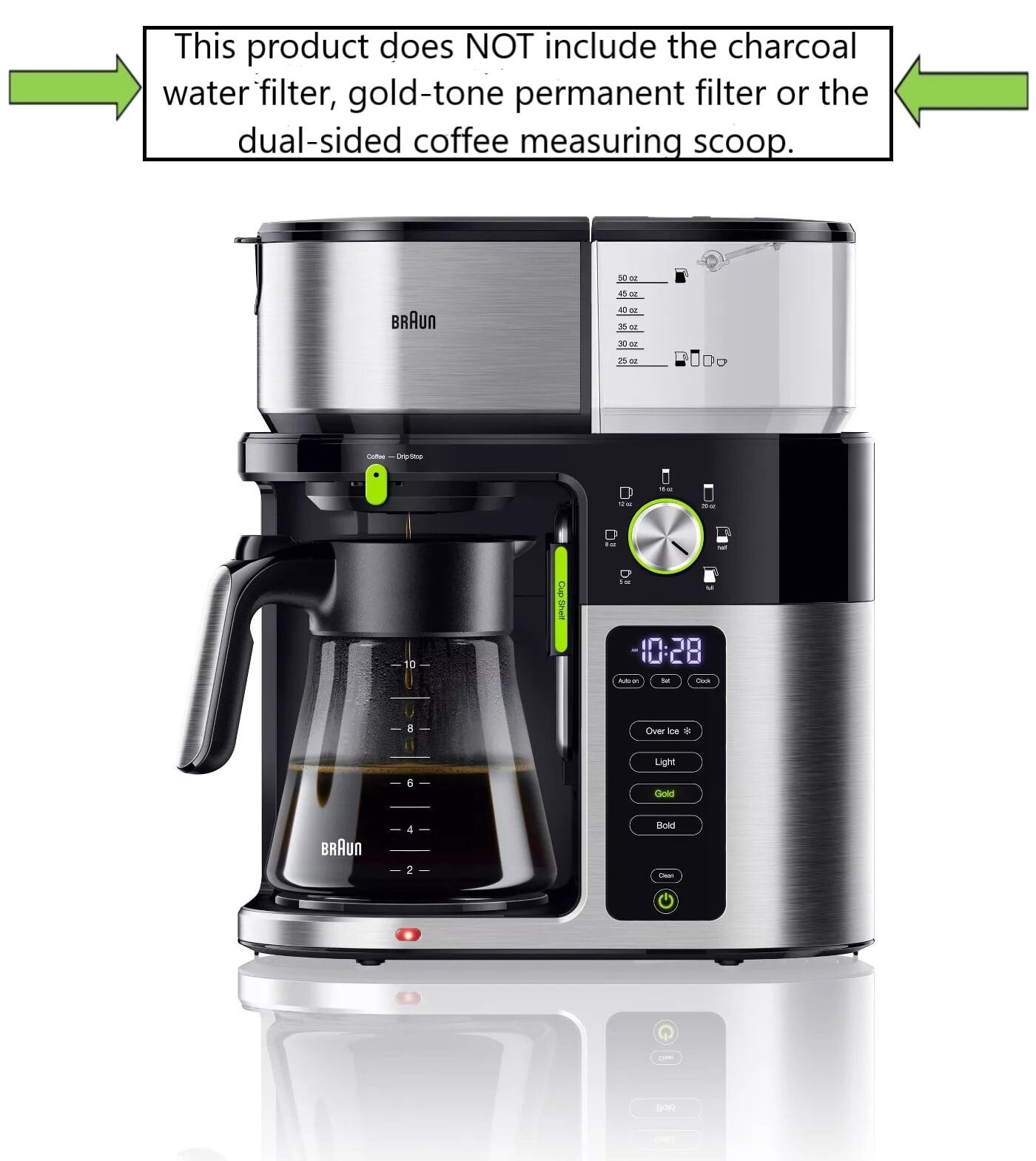 Braun MultiServe 12 Cup Drip Fast Brew MultiServe Coffee Maker