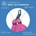 thumbnail image 4 of Aum Active Aerial Silk Yoga Hammock & Swing for Home, Inversion Exercises, Starter Kit for All Levels - Durable with Extension Straps, Carabiners, and Pose Guide, 4 of 4