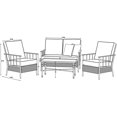Better Homes and Garden Fairwater 4 Piece Outdoor Conversation Set