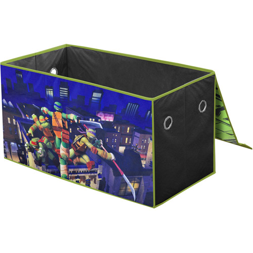 Nickelodeon Teenage Mutant Ninja Turtles Collapsible Children/’s Toy Trunk Durable with Lid