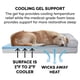 thumbnail image 4 of Furhaven Cama de gel refrescante para perros medianos y pequeños con refuerzos extraíbles y funda lavable, para perros de hasta 35 libras - Sofá de felpa y gamuza - Gris, mediano, 4 of 5