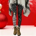 thumbnail image 2 of Horkkom Christmas Leggings for Women Christmas Tree Print High Waisted Tights Yoga Workout Christmas Pants M, 2 of 7