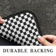 thumbnail image 6 of Black and White Small Checkered Pattern Door Rugs,Washable Non Slip Door Mats Indoor,Decorative Door Mats,Entry Mat Indoor for Entrance,Bedroom,Kitchen,Bathroom,30"x17", 6 of 6