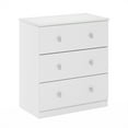 thumbnail image 2 of Furinno Tidur Simple Design 3-Drawer Dresser, Solid White, 2 of 5