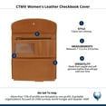 thumbnail image 6 of CTM  Leather Checkbook Cover (Women), 6 of 6