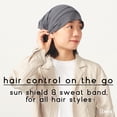 thumbnail image 7 of 100% Cotton Bandana Headband for Women, Elastic Hair Wrap Scarf for Men, Black Medium, 7 of 7