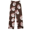 thumbnail image 4 of Jamicy Sleepwear for Women Clearance Clearance Christmas Pajamas Casual Printed Pajamas for Women Set Long Sleeve Shirt with Long Pajama Pant Soft Pjs Set, 4 of 5