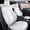 White, variant on AOMSAZTO Custom Car Seat Covers for Tesla Y 2020 2021 2022 All Model Full Set Waterproof Black