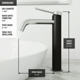 thumbnail image 2 of VIGO Glass Rectangular Vessel Bathroom Sink in Onyx Gray with Lexington Faucet and Pop-Up Drain in Brushed Nickel, 2 of 10