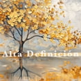 thumbnail image 3 of Cuadro Decorativo Arbol De La Vida Estilo Dorado Moderno Hd, 3 of 4
