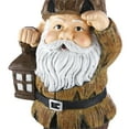 thumbnail image 4 of Alpine Corporation 16"H Indoor/Outdoor Garden Gnome with Lantern Statue, Brown, 4 of 12