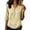 Khaki, variant on Women's V Neck Cardigan 3/4 Sleeve Wrap Tunic Top Button Down Lightweight Summer Shirts