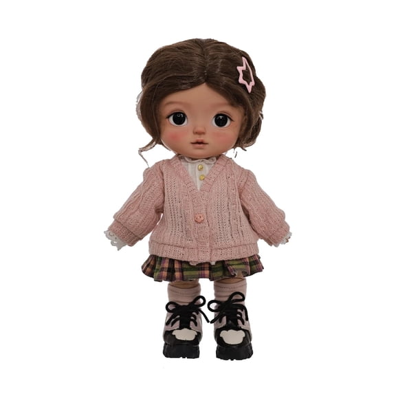 Plums 1/6 Bjd Doll Head Thessa Body Autumn American School Style Joint Body Baby Toys Girls BJD Dolls