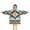 Colorful Geometric Triangle, variant on Brown Geometric Diamond Pattern Blanket Hoodies for Kids 6-13YR Oversize Wearable Blanket Hoodies for Boys Girls Teens