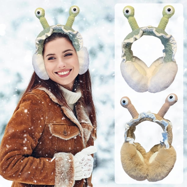 Ganfancp Orejeras de Invierno para Niñas Orejeras Bonitas Plegables Orejeras de Invierno Cálidas para Mujeres Ofertas Del Día Liquidación 1 X Orejeras Calientes