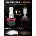 thumbnail image 5 of H11 LED Headlight Super Bright Bulb Kit White 6000K, 5 of 9