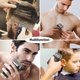 thumbnail image 2 of Afeitadora de cabeza para hombres calvos, afeitadora eléctrica 2 en 1 para hombres, cortapelos ajustable de 3 velocidades para hombres, afeitadora de lámina lavable con pantalla LCD, recortadora de b Namotu CZMR-HY151, 2 of 7