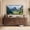Walnut, variant on Easoger 70" Sliding Door TV Stand with Charging Station, Fluted Vertical Grille Wood Entertainment Center, Curved Oval Shape Storage Cabinet,Black