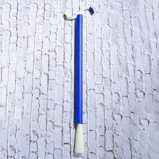 OULII 1Pcs Sock Assist Device Auxiliary Rod for Elderly and Pregnant Women Plastic Blue