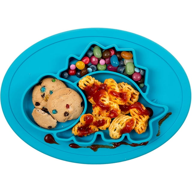 Silicone Plates For Babies, Infants, Toddlers And Children, 100% Bpa Free And Fda Approved, Strong Table Suction, Dishwasher And Microwave Safe