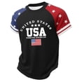 thumbnail image 3 of Gubotare Boys Fourth of July Shirt Kids 4th of July T Shirt for Boys American Flag Patriotic Shirts Toddler Indenpendence Day Tee USA Tie Dye Top 1T 2T (Black,1-2 Years), 3 of 4