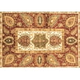 thumbnail image 1 of Ahgly Company Indoor Rectangle Abstract Brown Modern Area Rugs, 8' x 10', 1 of 4