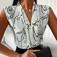 thumbnail image 1 of SMihono Hauts pour Femmes Débardeur Mode Été Décontracté Imprimé Col en V Sans Manches Gilet Blouses Débardeurs pour Femmes Hauts d'Été pour Femmes, 1 of 6