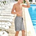 thumbnail image 6 of Cauagu GlitterSilver Print Swim Trunks for Men,Youth Boys Swim Shorts Compression Liner Beach Shorts Boys' Swimming Shorts 7-20 Years Bathing Suit-Medium, 6 of 7