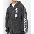 thumbnail image 4 of Linkin Park X Brooklyn Projects Men's Overspray Black Wash Zip Hoodie Sweatshirt (Small, Black Wash), 4 of 6