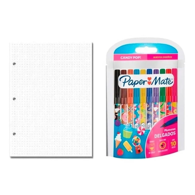 Kit Lettering - Hojas Punteadas + 10 Marcadores Candy Pop! AleJaz 2UZWQ